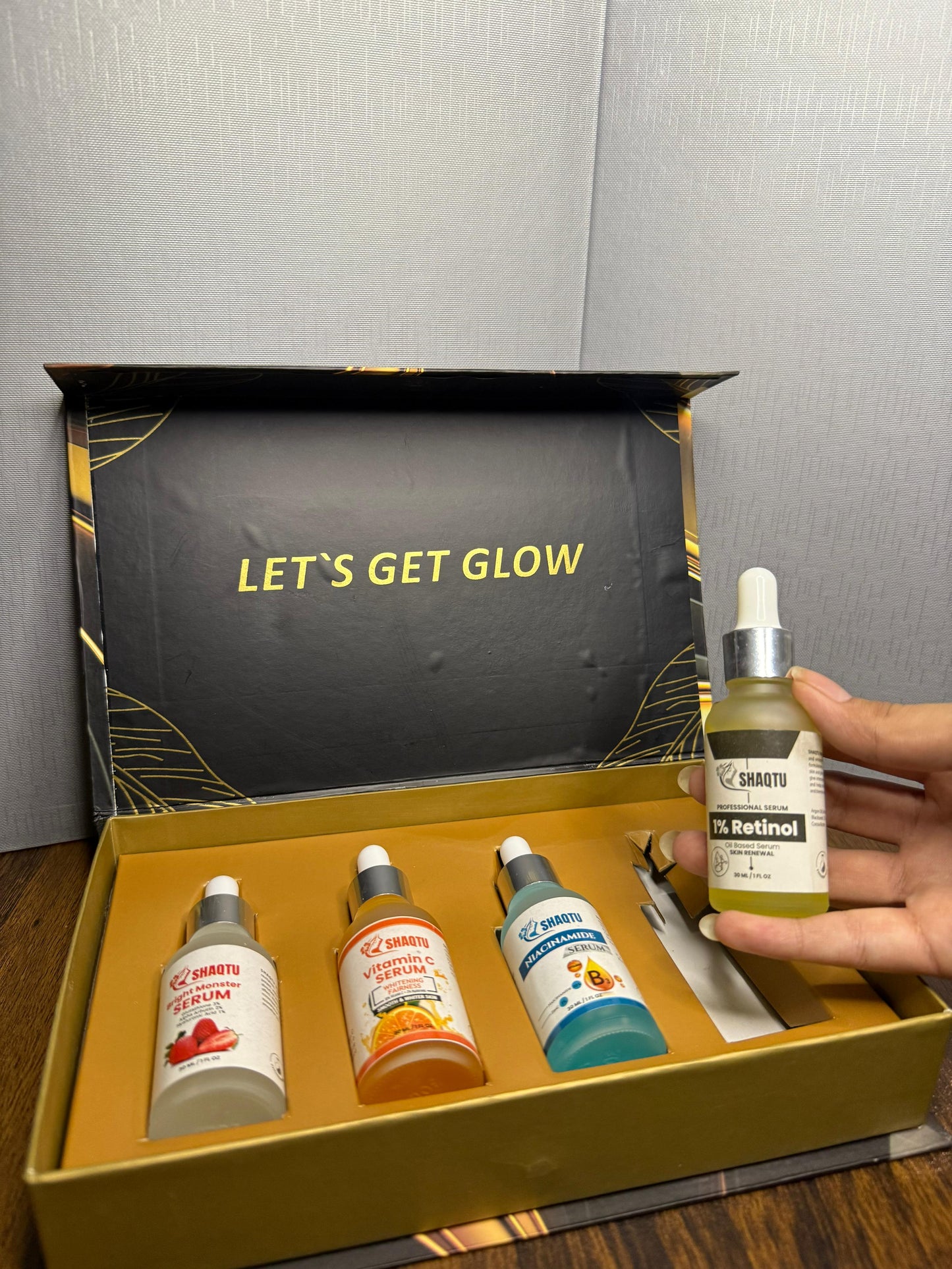 Complete Skin Transformation Kit – 4 Professional Serums for Brightening, Anti-Aging, and Hydration